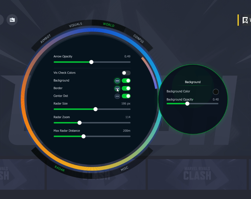 Marvel Rivals overlay ESP external cheat display