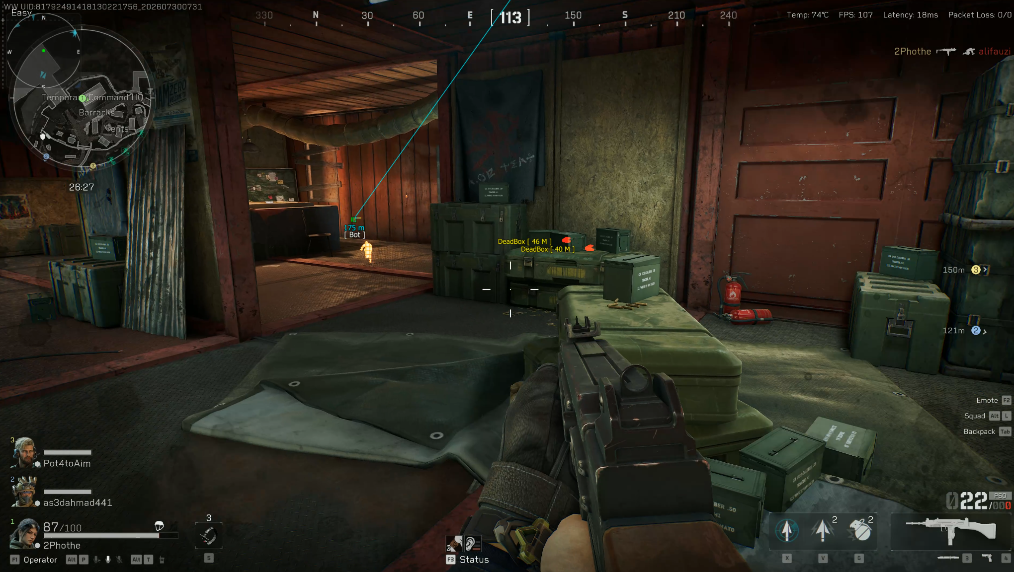 Delta Force loot ESP dead box overlay Delta Force Vindy
