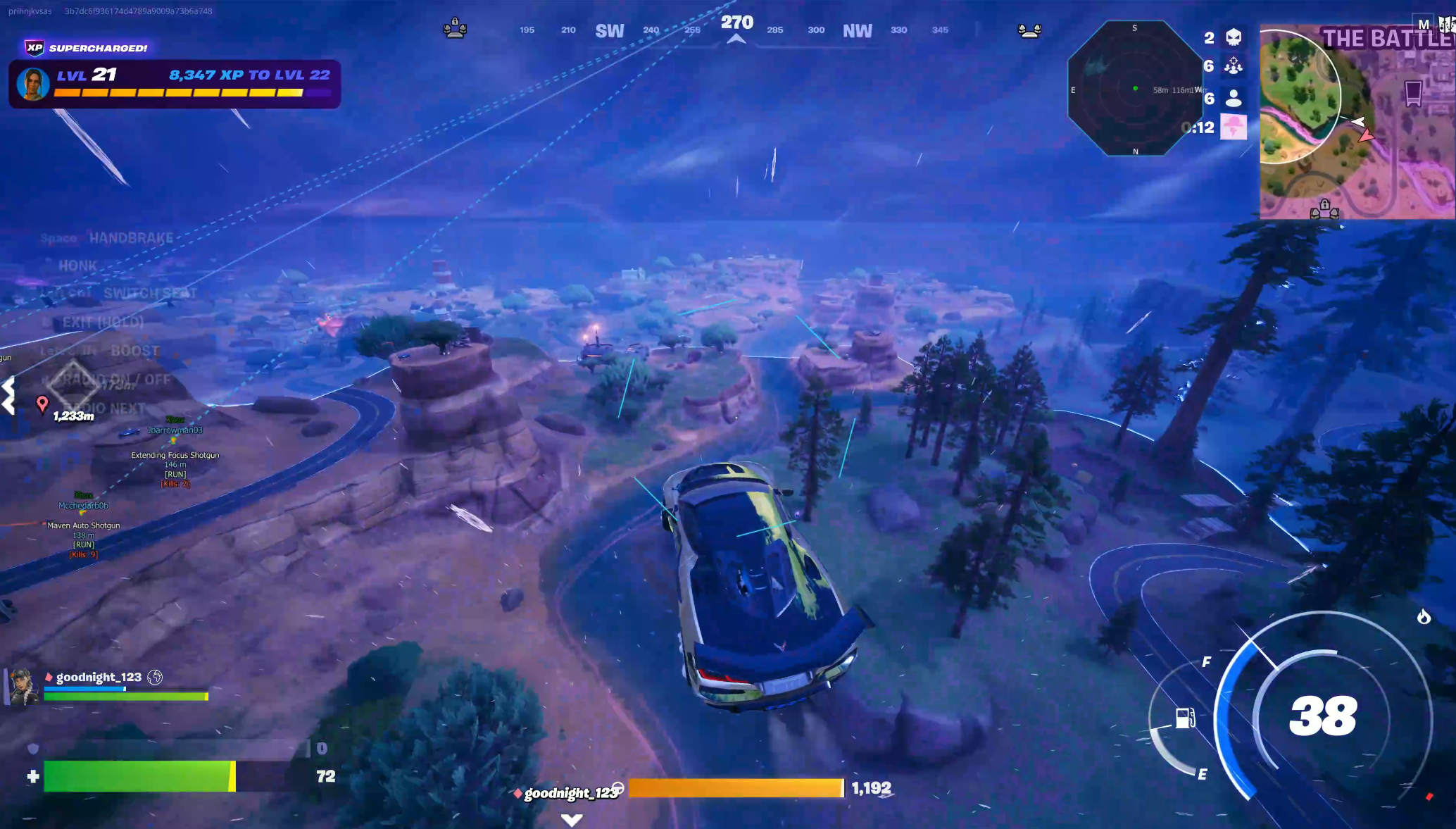 Fortnite ESP snaplines and map awareness
