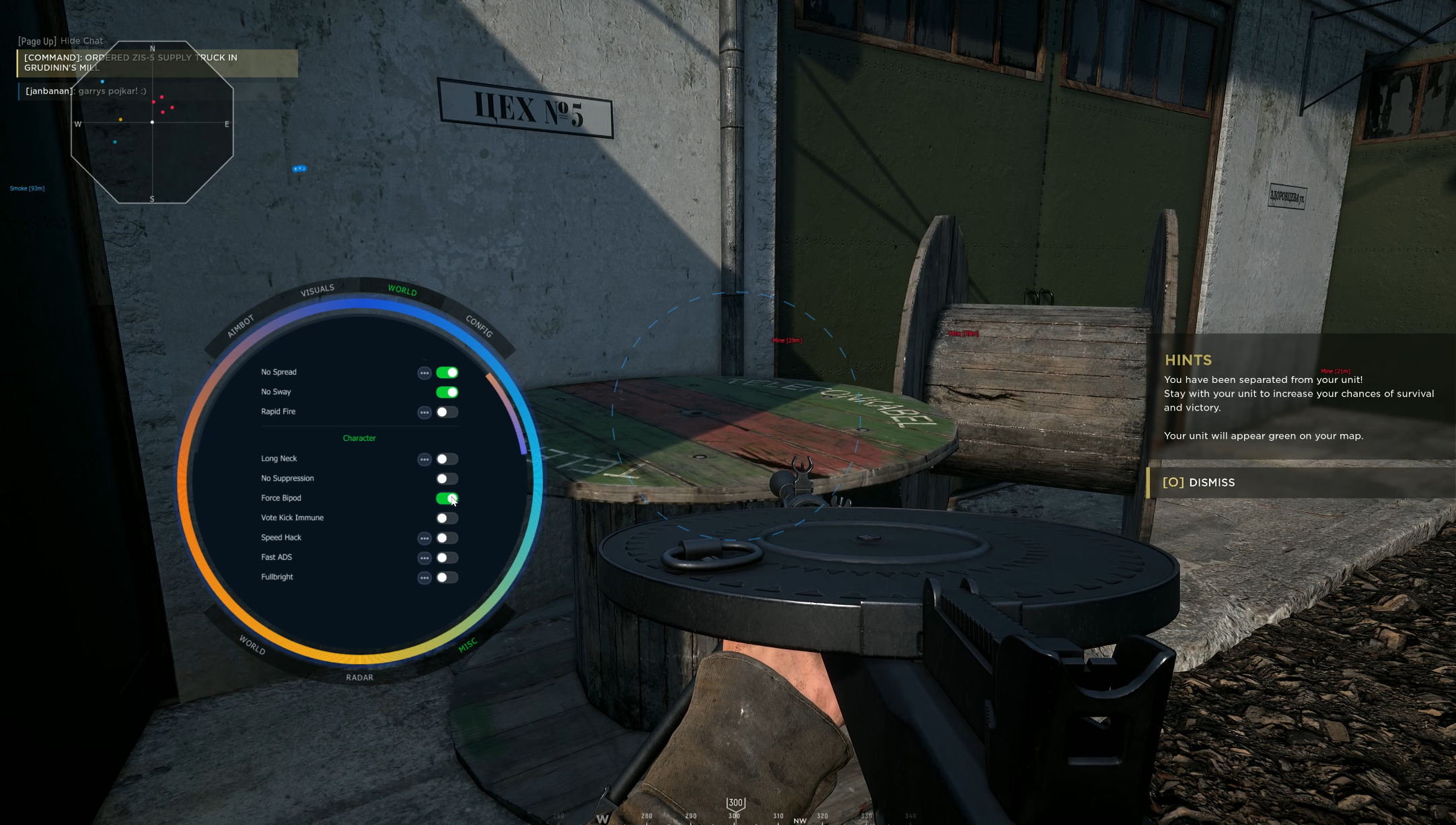 Hell Let Loose radar misc exploits no recoil stream proof Vindy