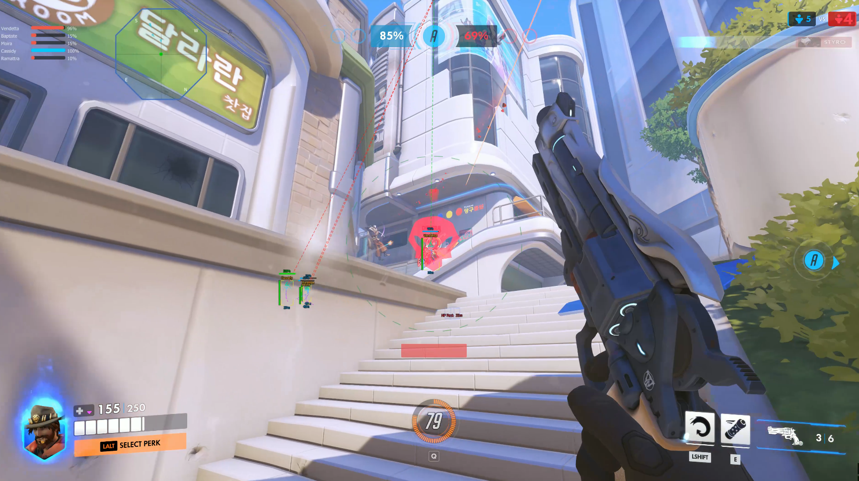 Overwatch 2 ESP skeleton box snaplines ult panel radar Vindy