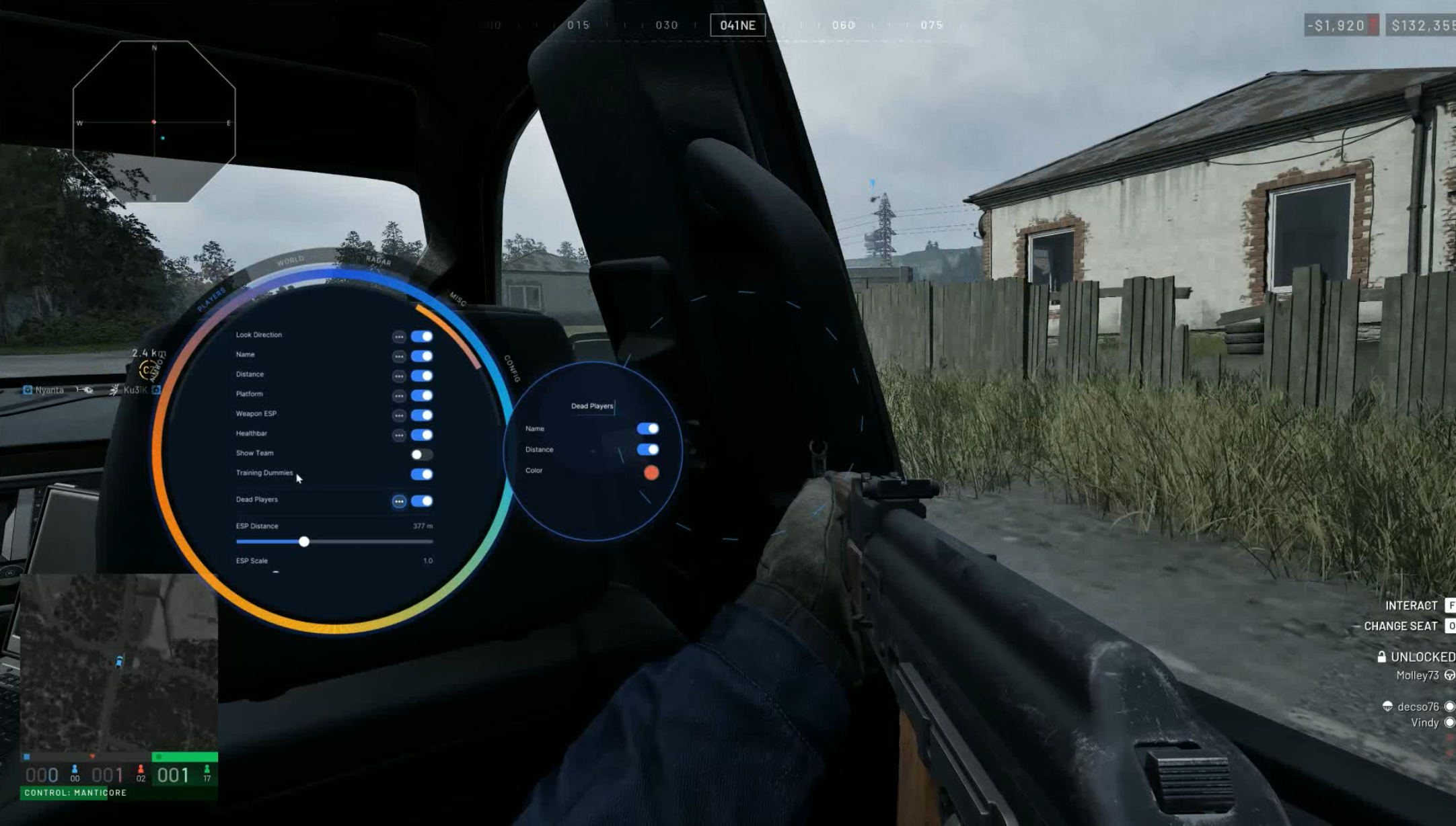 WarDogs config stream-proof languages save load menu Vindy