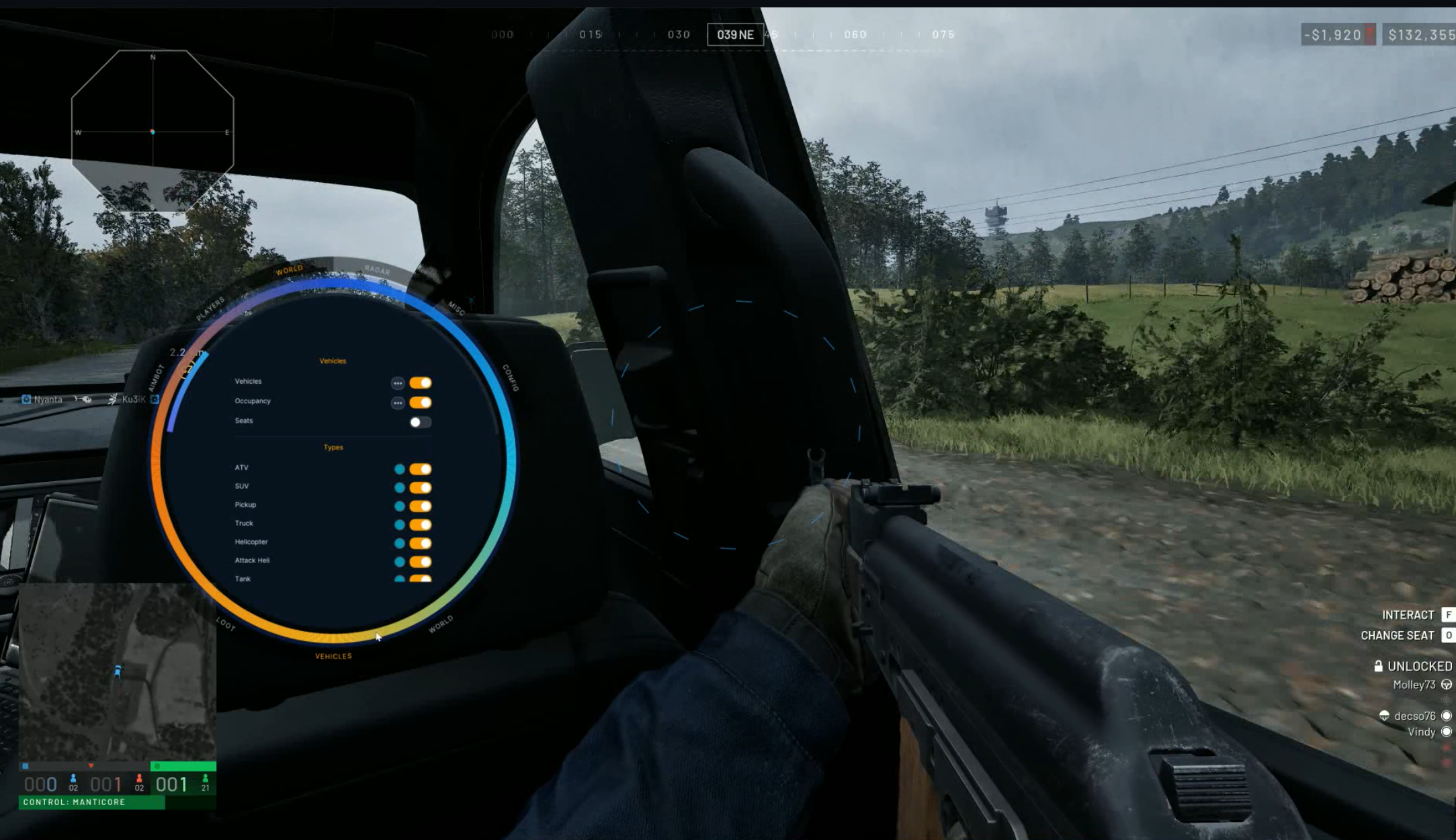 WarDogs world loot ESP food vehicles airdrops filter Vindy